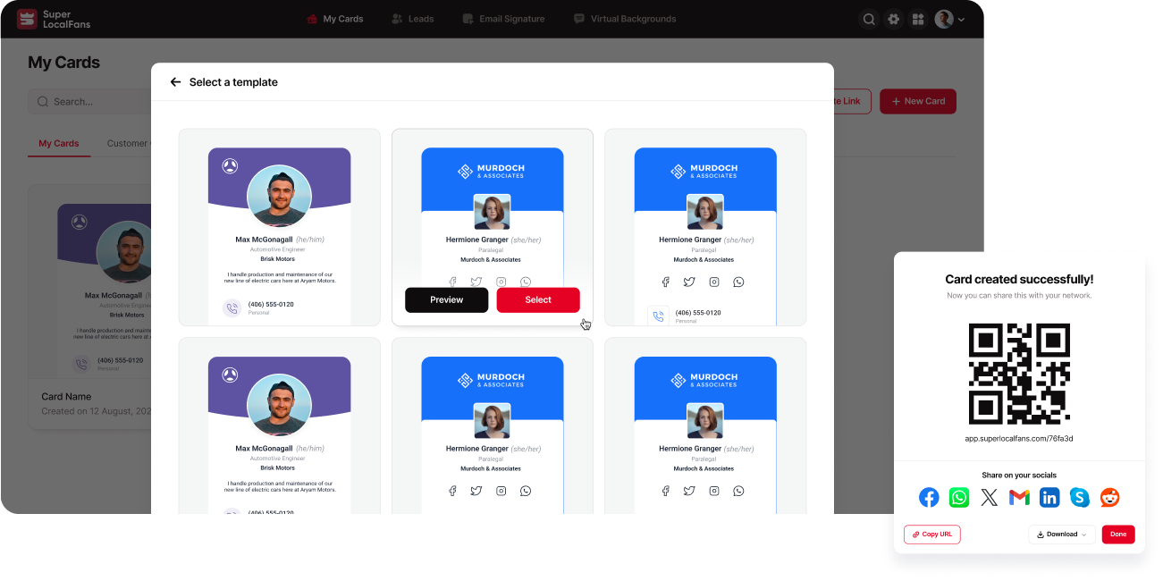E- Digital Gallery + Video | Super Local Fans