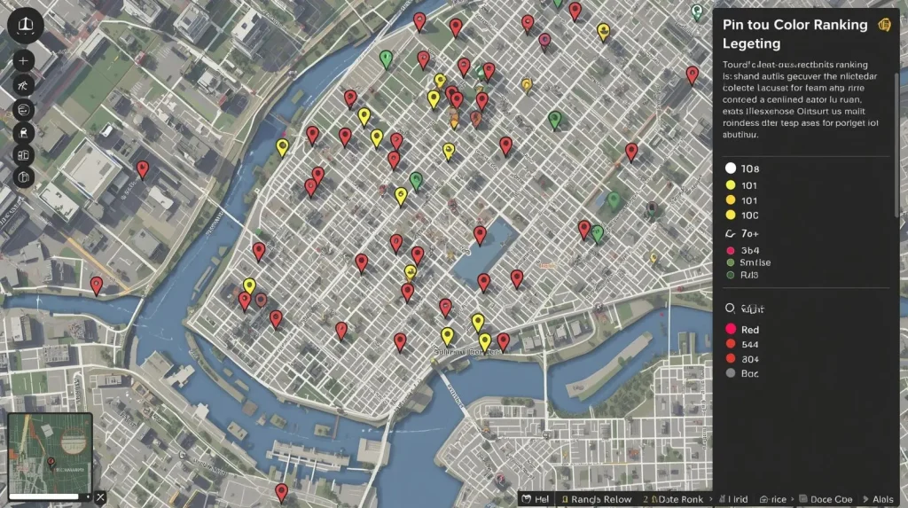 Local keyword rank tracking by geolocation grid