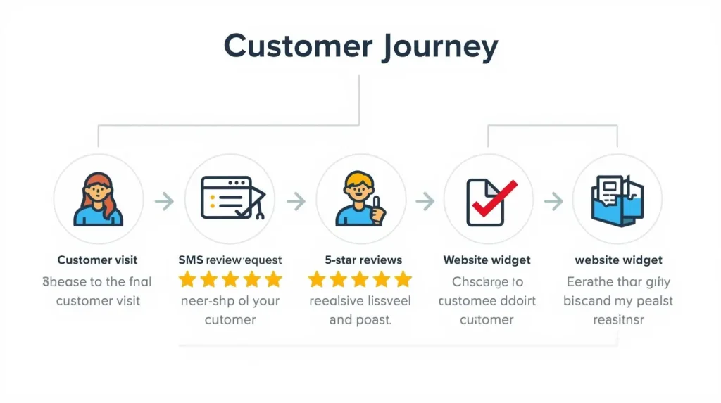 Automated review request process for local businesses